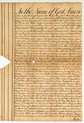 Probated will of John Smith, 1762