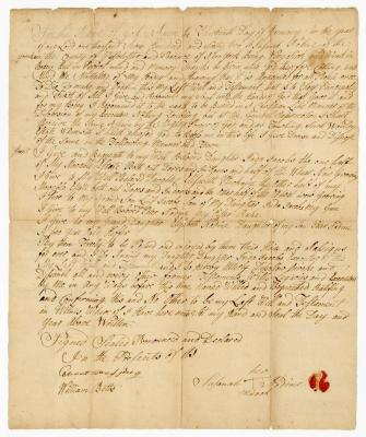 Probated will of Susannah Nodine, 1762