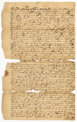 Probated will of Court Voorhees, 1762