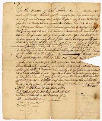 Probated will of Anne Budd, 1763