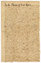 Probated will of Christopher Bancker, 1763