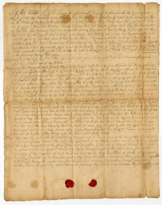 Probated will of John Cokafar, 1763