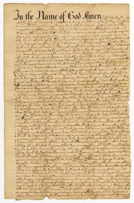 Probated will of Christopher Bancker, 1763