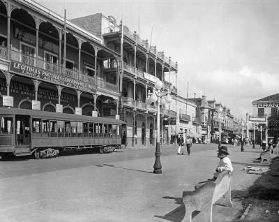 Mexico.  Tampico.  One of the Main Business Streets, Calle Muelle.  (1923)