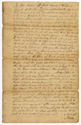 Probated will of William Leggett, 1763
