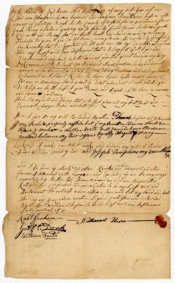 Probated will of Nathaniel Huson, 1763