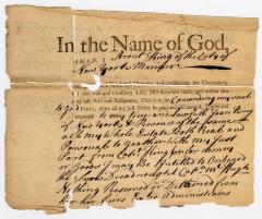 Probated will of Arent King, 1763