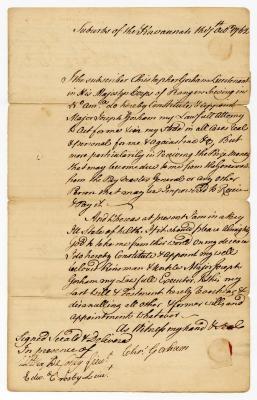 Probated will of Christopher Gorham, 1763