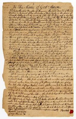 Probated will of Charity Haviland, 1763