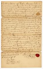 Probated will of Thomas Lawrence, 1763