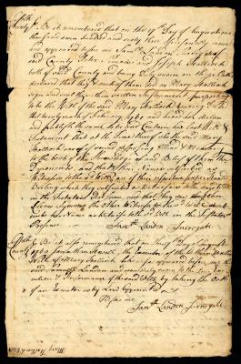 Probated will of Mary Halliock, 1763