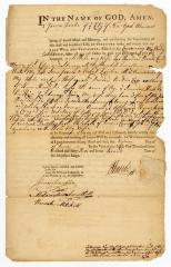 Probated will of James Fairlie, 1763