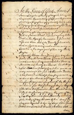 Probated will of James Livingston, 1763