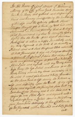 Probated will of William Murray, 1763