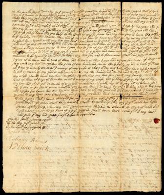 Probated will of Joseph Mott, 1763