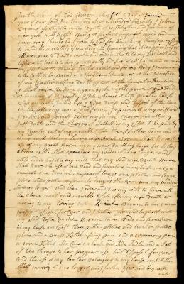 Probated will of John Brown, 1764