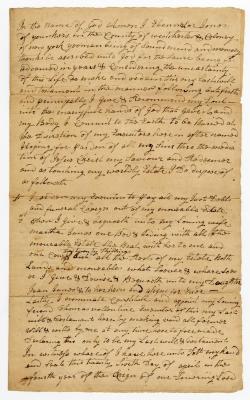 Probated will of Ebenezer Jones, 1764