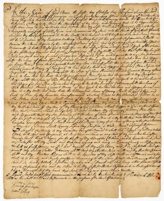 Probated will of Hendrick Lott, 1764