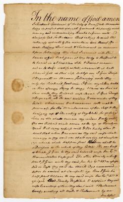 Probated will of Richard Goodwin, 1764