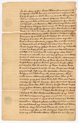 Probated will of William Jones, 1764