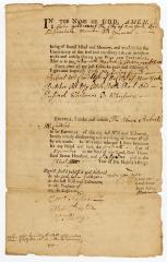 Probated will of John Goodacre, 1765