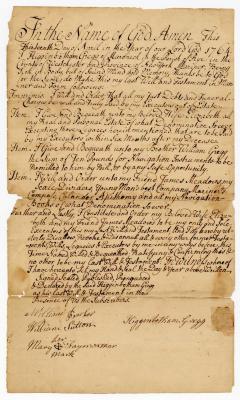 Probated will of Higgenbotham Gregg, 1765