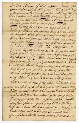 Probated will of Archibald Campbell, 1765