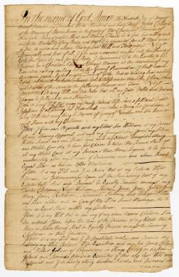 Probated will of James Collard, 1765