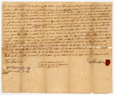 Probated will of William Foster, 1765