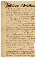 Probated will of Mary Macey, 1765