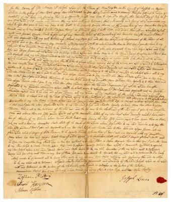 Probated will of Joseph Lewis, 1765