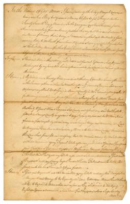 Probated will of James Palden, 1765