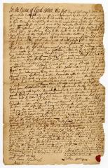 Probated will of John Prince, 1765