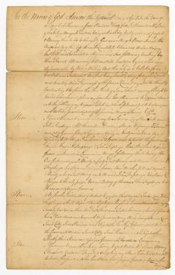 Probated will of Alexander McBain, 1765