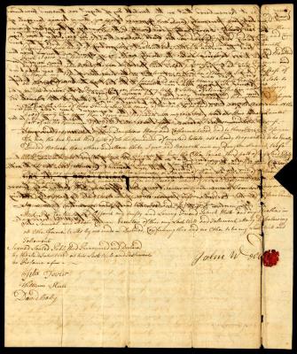Probated will of John Wood, 1765