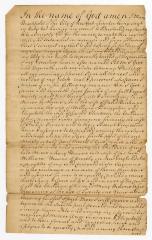 Probated will of Mary Brockholst, 1766