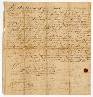 Probated will of Lawrence Vanderspiegel, 1765