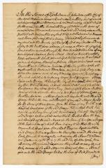 Probated will of John Area, 1766