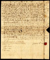 Probated will of John Wood, 1765