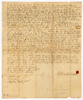 Probated will of Richard Youngs, 1765