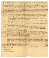 Probated will of John Gedney, 1766