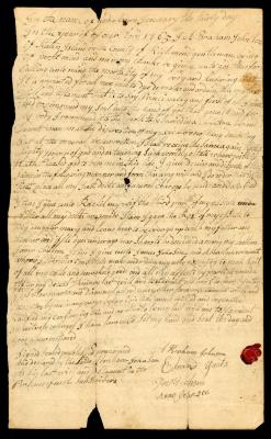 Probated will of Abraham Johnson, 1766