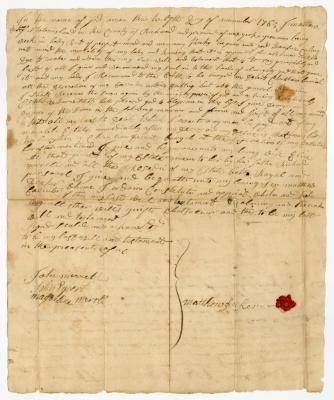 Probated will of Mathew Decker, 1766