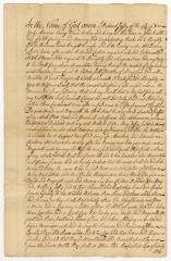 Probated will of Richard Jeffery, 1766