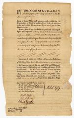 Probated will of Michael Jeffery, 1766
