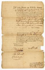 Probated will of Rulef Duryea, 1766