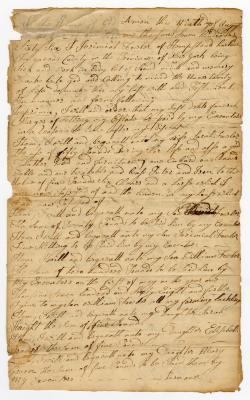 Probated will of Jeremiah Fowler, 1766