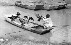 Catching fish with cormorants, Lin Lin, Shantung; Grand Canal, China