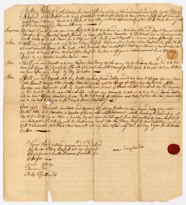 Probated will of Mary Nefuille, 1766