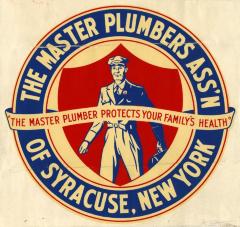 Union Label. The Master Plumbers Association of Syracuse, N.Y.